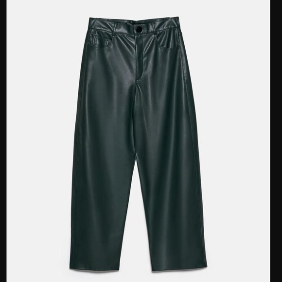 Zara faux leather culottes BNWT - Picture 2 of 3